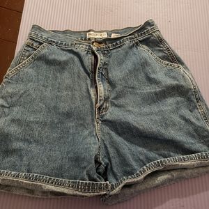 100% cotton high waisted shorts